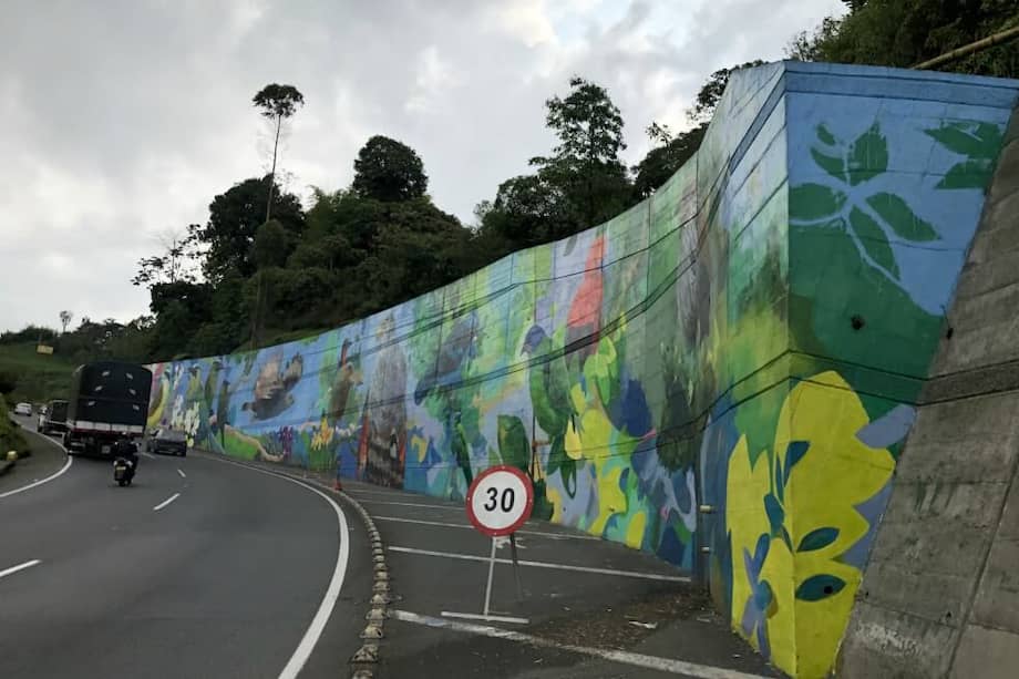 Mural realizado por el artista y docente de la Universidad Tecnológica de Pereira Jorge Mario Méndez Escudero y con el apoyo de los artistas Julio César Zapata y Beymar Espitia. / Cortesía