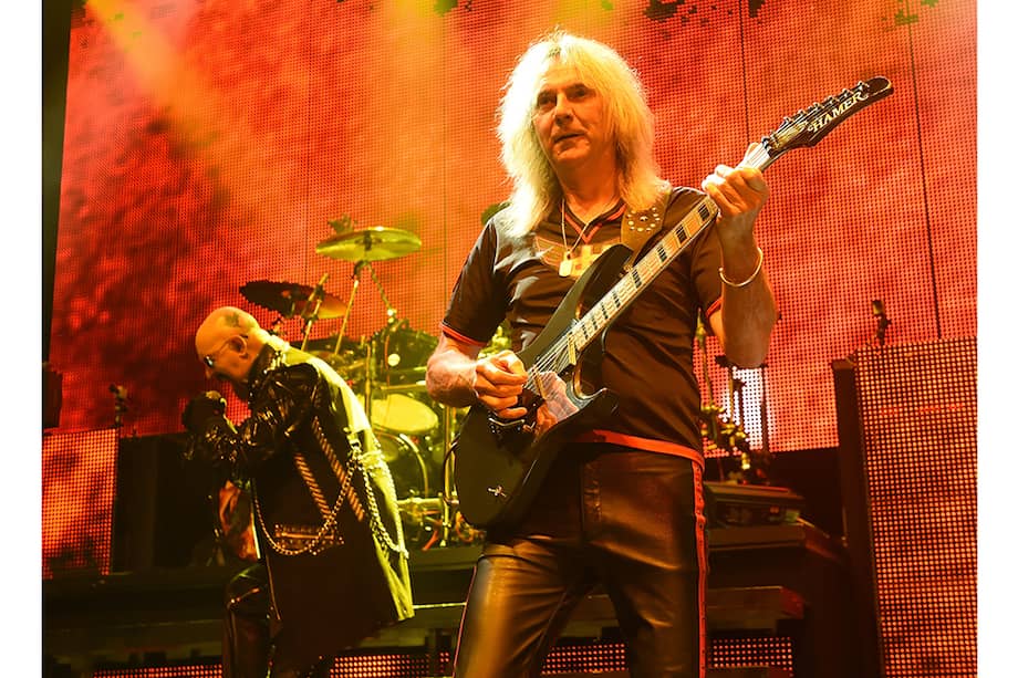 Foto del guitarrista de Judas Priest, Glenn Tipton, de noviembre de 2014. / AFP