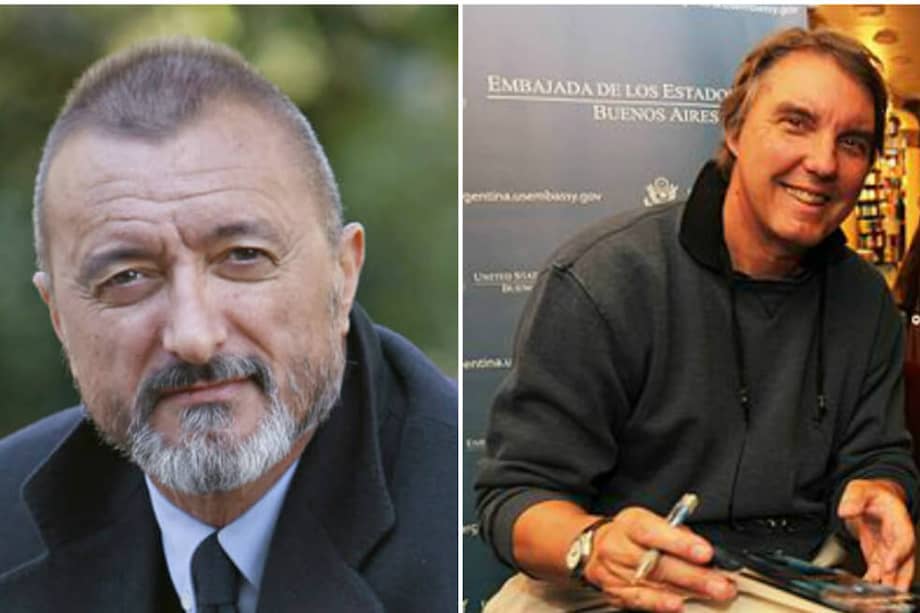 El académico de la Real Academia Española Arturo Pérez-Reverte, la reconocida autora española de "Dime quién soy" (2010) y el escritor de novelas judiciales estadounidense John Katzenbach. / Cortesía