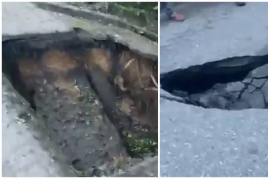 El terreno cedió en el kilómetro 70+500 de la ruta 45 y afectó la movilidad en ambos sentidos.