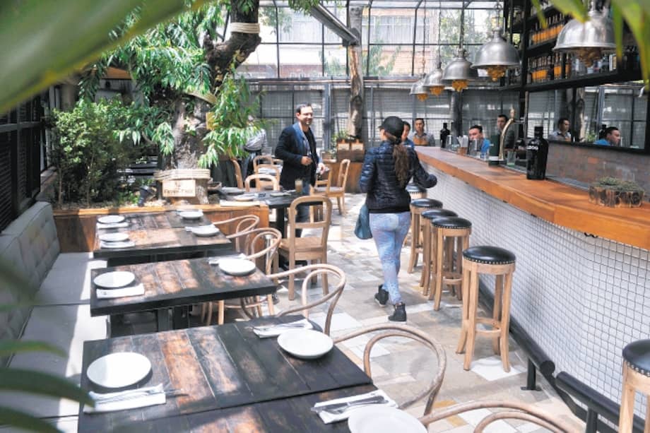 El restaurante El Kilo abrió sus puertas en Bogotá el pasado 1º de julio y su diseño busca el equilibrio entre moderno y rústico. / Andrés Torres - El Espectador
