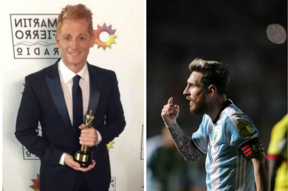 Martín Liberman, periodista argentino, y Lionel Messi, capitán de la selección Argentina. / @libermanmartin y EFE