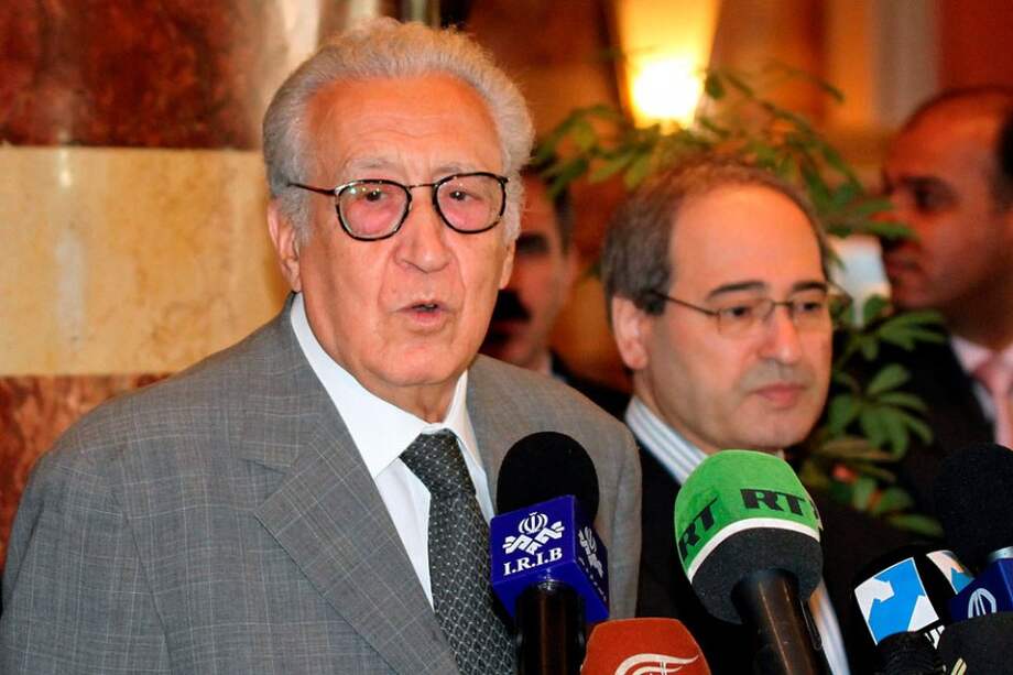 Enviado internacional de la ONU a Siria Lakhdar Brahimi. Foto: AFP