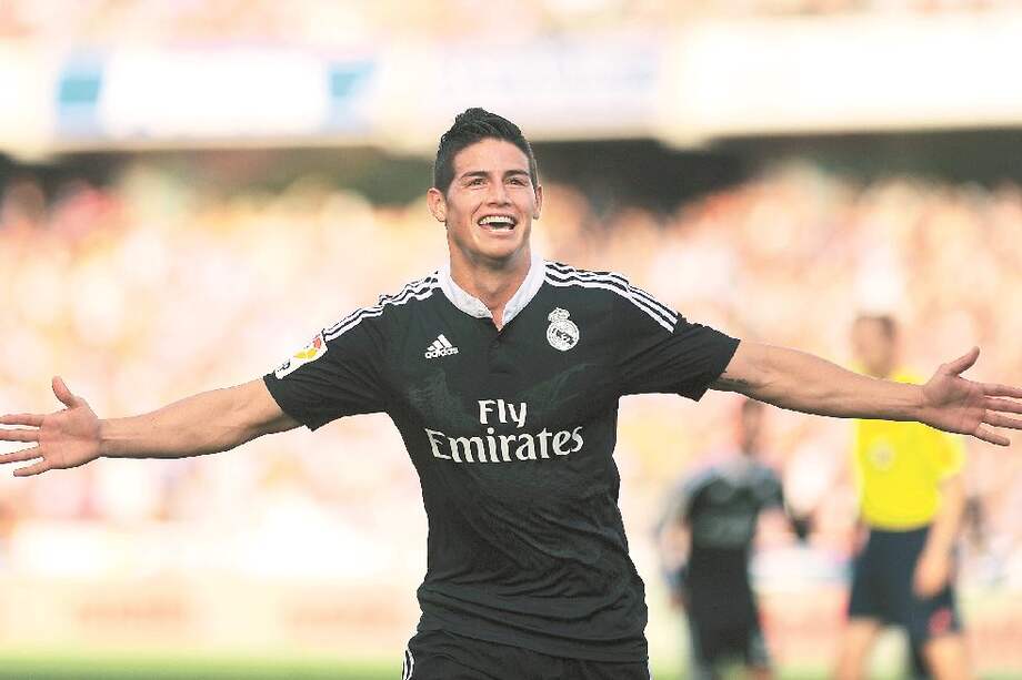El futbolista colombiano James Rodríguez, una de las figuras del Real Madrid, en poco tiempo se adueñó de la titular.