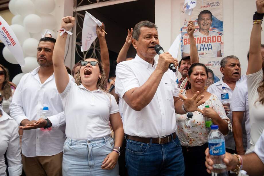 Bernardo Olaya obtuvo el 39,48% de los votos.