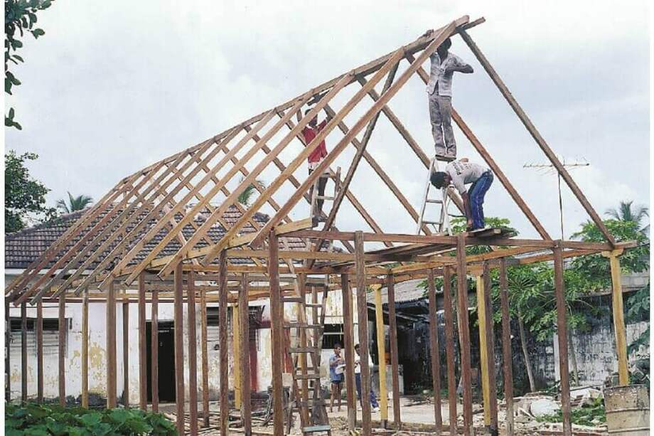 La casa museo Gabriel García Márquez fue reconstruida a finales de 1990. / Archivo fotográfico