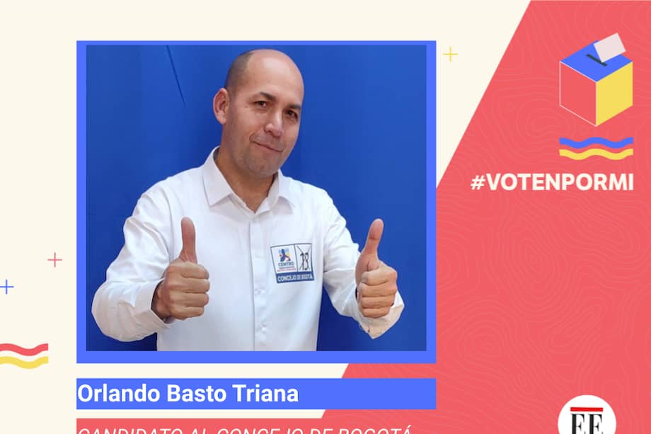 Orlando Basto Triana, candidato al Concejo de Bogotá.