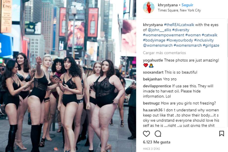 Captura de pantalla del Instagram de Khrystyana