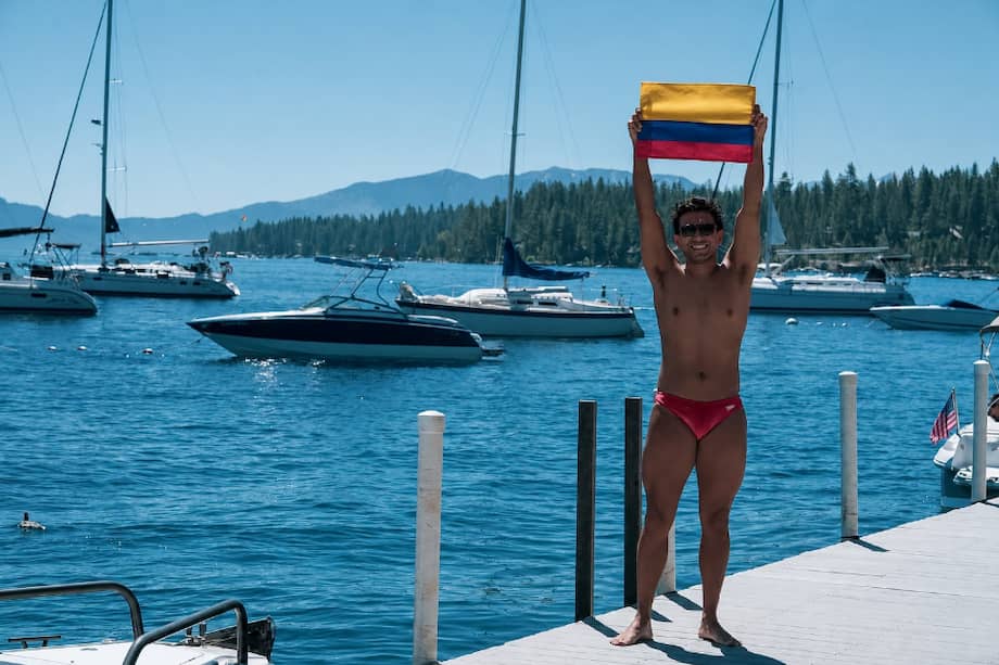 El colombiano completó la Lake Tahoe Triple Crown, uno de los desafíos más exigentes de la natación en aguas abiertas, y se convirtió en la persona número 31 en el mundo y el segundo latinoamericano en conseguirlo.