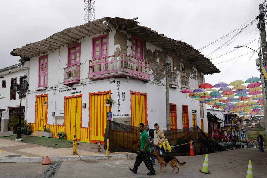 Daños en Salento, corazón turístico del Eje Cafetero.