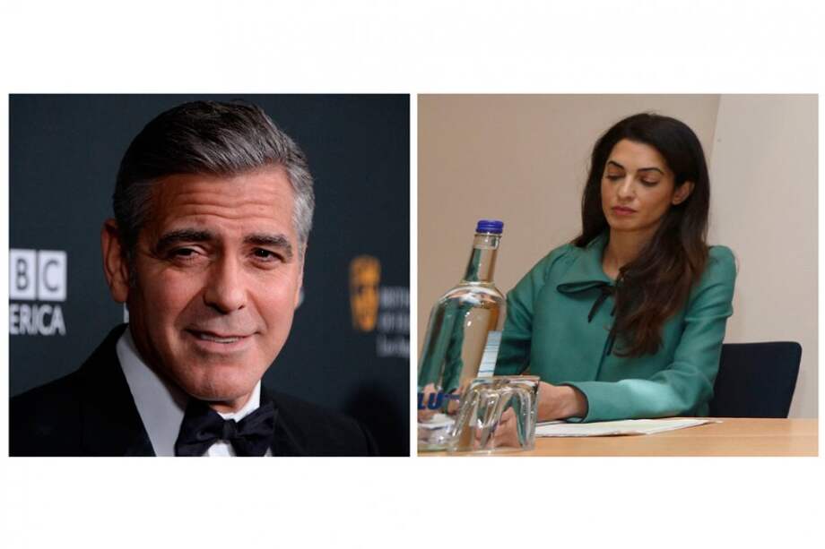 George Clooney y Amal Alamuddin.