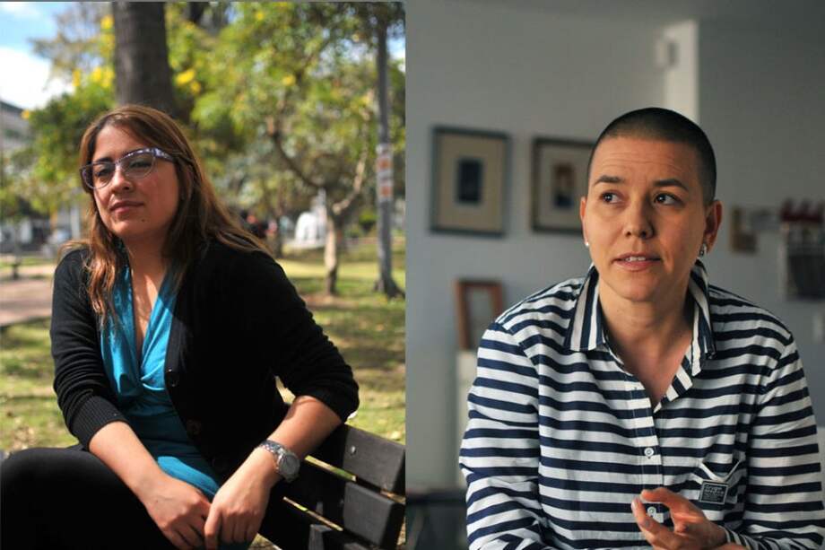 Carolina Melo, de la Mesa por la Salud y Vida de las Mujeres. Ana Cristina González, del grupo Médicos por el Derecho a Decidir / Fotos: Cristian Garavito