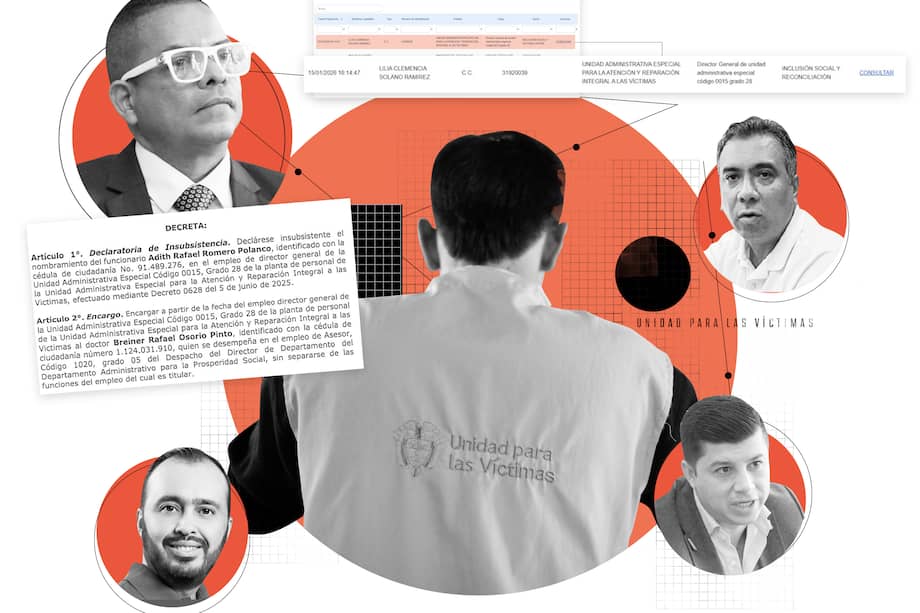 Desde julio se ha denunciado que el poder de la Unidad, que dirigía Adith Romero (arriba izq.), está en manos de los congresistas Jairo Castellanos (izq.), Gustavo Moreno (der.) y el exalcalde de Barrancabermeja Alfonso Eljach (arriba der.).