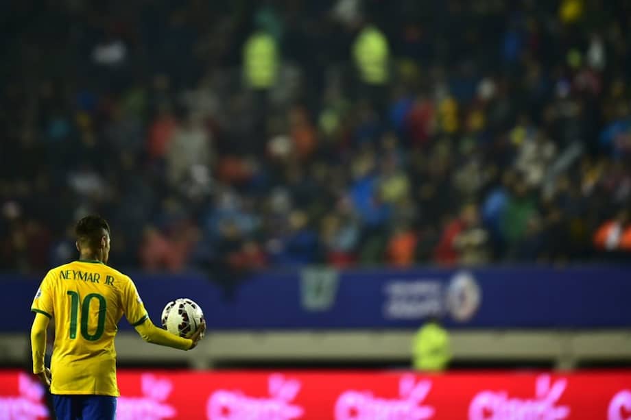 Neymar, figura del seleccionado brasileño. Foto: AFP