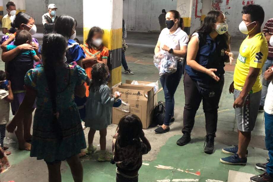 Indígenas Embera Katío desplazados atendidos en Pereira