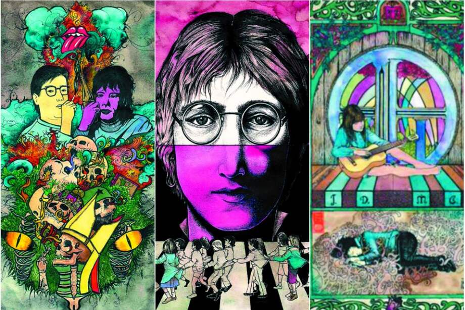 Ilustraciones del libro “Un poco triste, pero más feliz que los demás”, una recopilación de cuentos de Rafael Chaparro Madiedo. / Imáganes: Tobías Arboleda