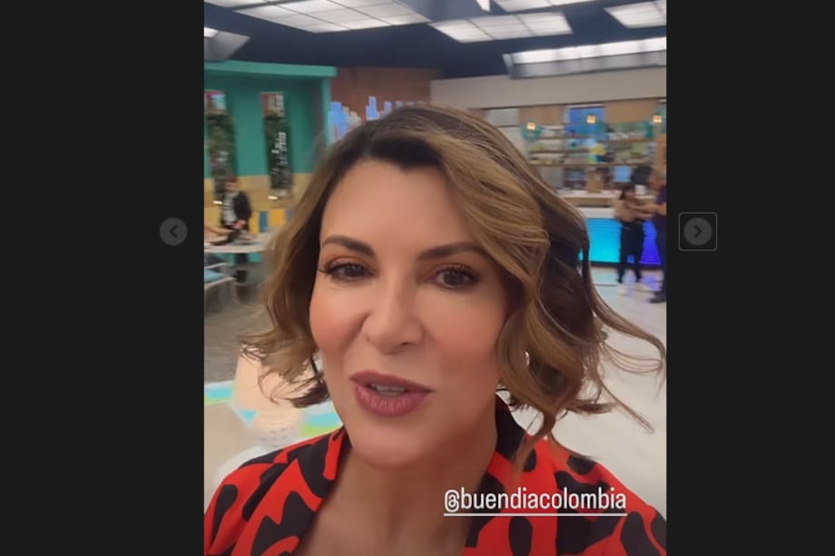 Esta fue una de las historias de Instagram que Viena Ruiz colgó antes de debutar en 'Buen día Colombia'
