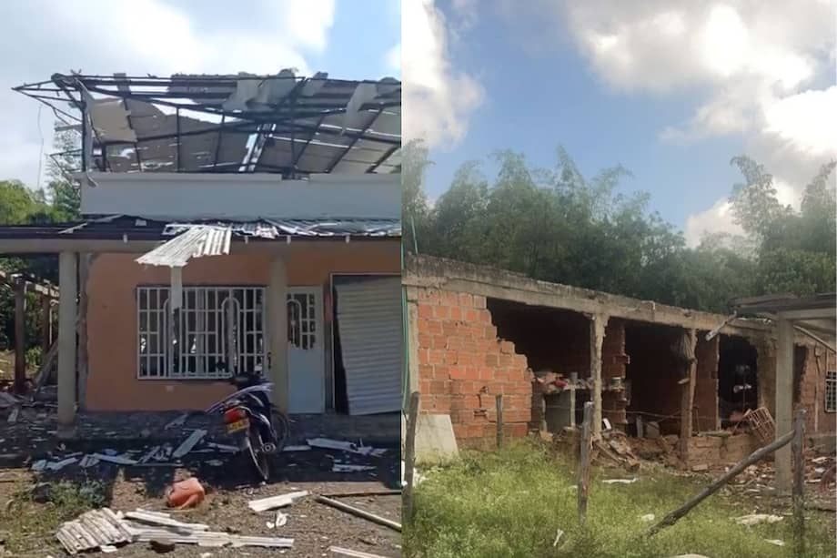 Varias viviendas del corregimiento se vieron afectadas por la explosión.