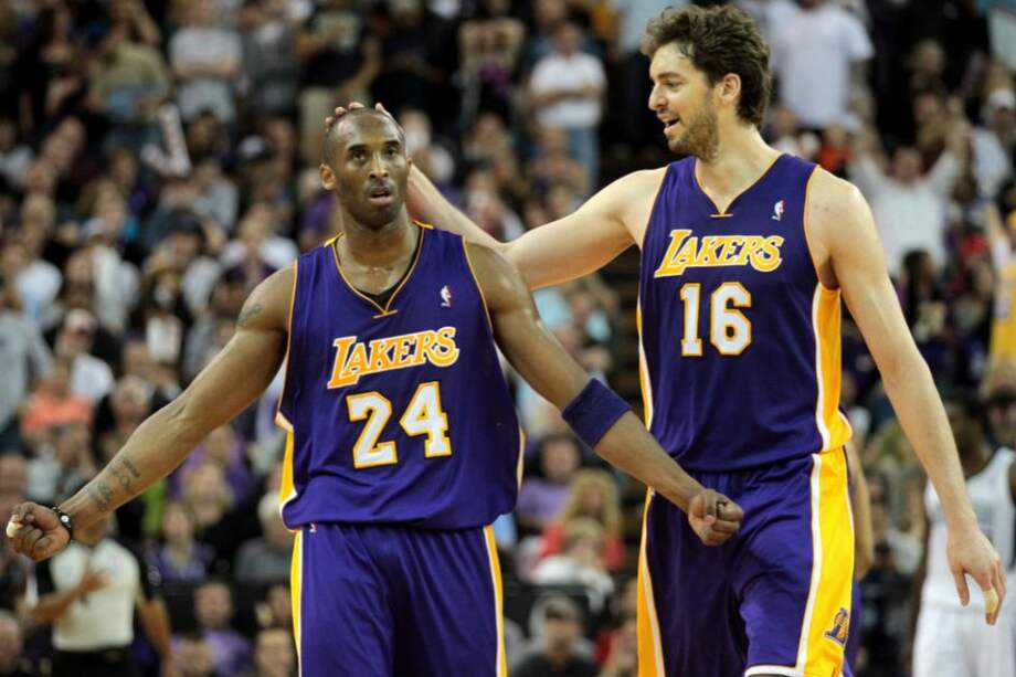 Kobe Bryant y Pau Gasol compartieron por siete temporadas en Los Ángeles Lakers. Foto: AFP