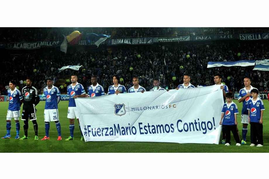 Los jugadores de Millonarios le han demostrado a Mario González apoyo desde el primer momento de su enfermedad. / Gustavo Torrijos - El Espectador