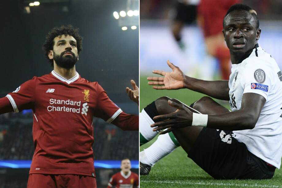 Mohammed Salha (izq.) y Sadio Mané (der.) / AP/AFP