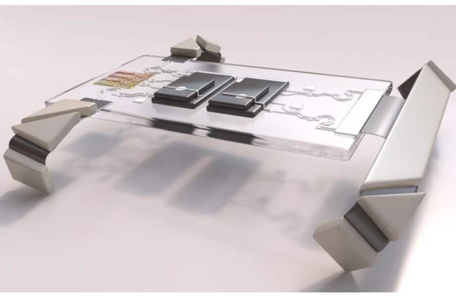 Los microbots, del tamaño de un cabello humano, son capaces de caminar si se les estimula con luz láser.