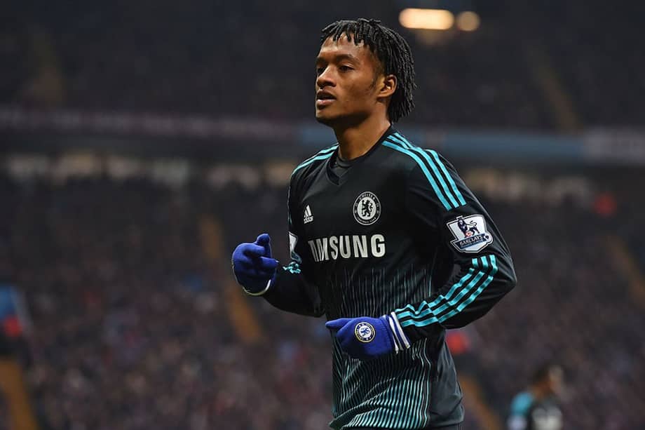 Juan Guillermo Cuadrado en su debut con Chelsea. Foto: AFP