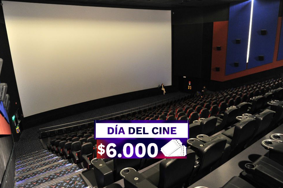 Todas entradas a cines en Colombia, durante el Día del cine, serán a 6 mil pesos.