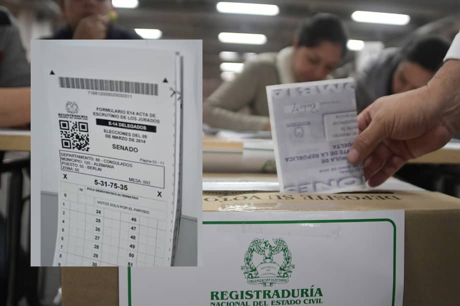 Cómo funcionan los formularios E-14 en elecciones 2026.