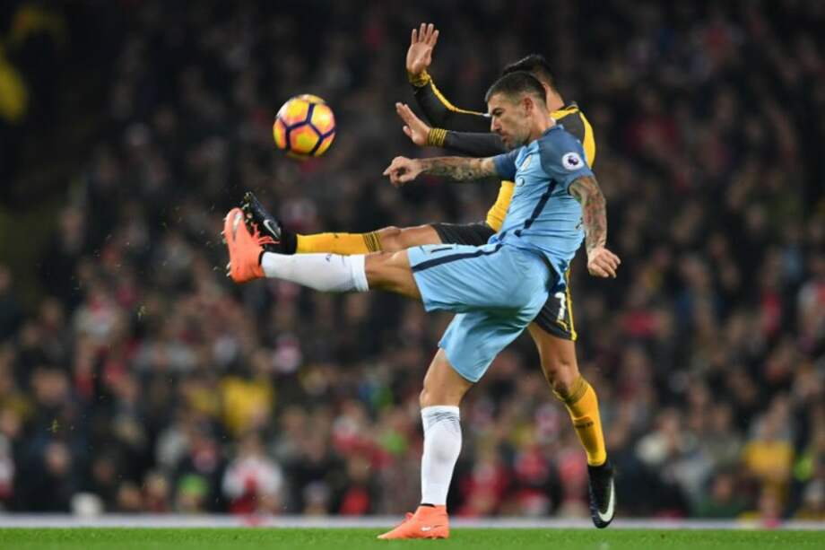 Partido de fecha 17 de la Premier League entre el Manchester City y el Arsenal. / AFP
