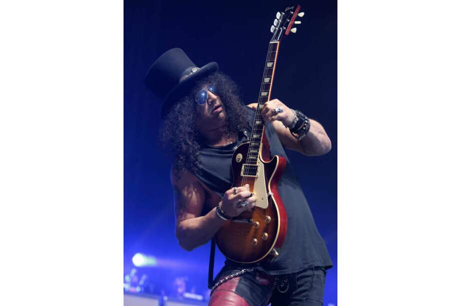 El músico británico Slash se presentó por primera vez en Colombia a comienzos de la década del 90. / AP