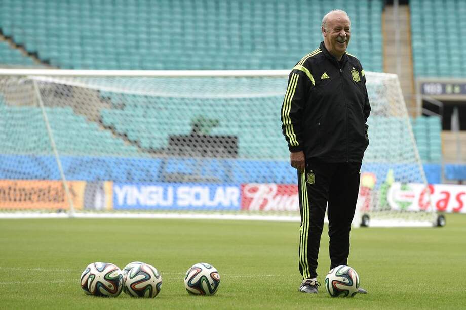 El técnico de la selección de España, Vicente del Bosque. / AFP