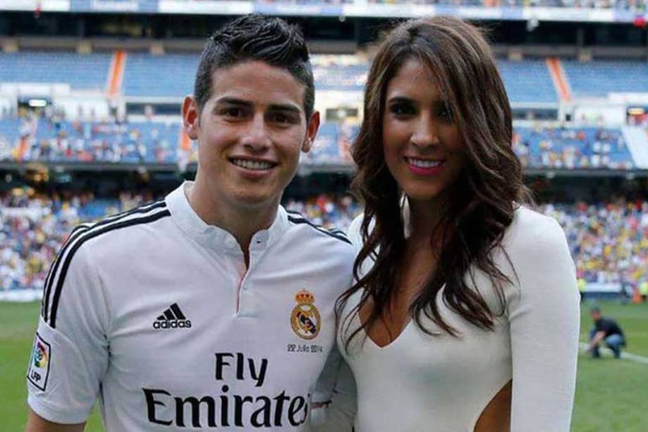 Daniela Ospina, esposa de James Rodríguez. Foto: AFP