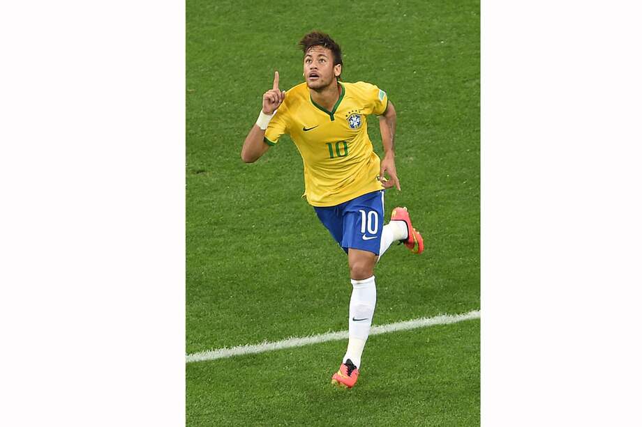 Neymar marcó dos de los tres tantos con los que Brasil le ganó a Croacia en el primer partido del Mundial. / AFP