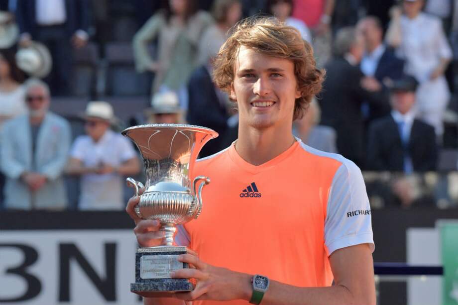Zverev se coronó campeón del Masters 1.000 de Roma. / AFP