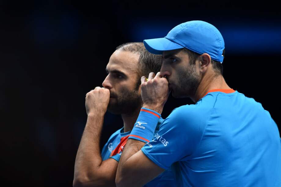 Juan Sebastián Cabal y Robert Farah clasificaron a semifinales del Torneo de Maestros. / AFP