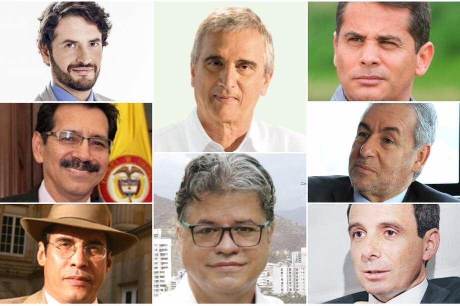 Izq. Juan Carlos Losada, Jorge Guevara y Wilson Borja. / Centro. Iván Marulanda y Wilson Arias. / Derecha. Carlos Ferro, Jorge Eduardo Londoño y Miguel Gómez Martínez.