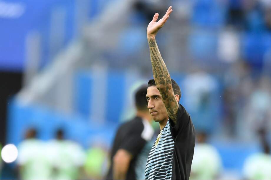 Ángel Di María se lesionó en el partido de cuartos de final ante Bélgica en el Mundial de Brasil 2014. / AFP