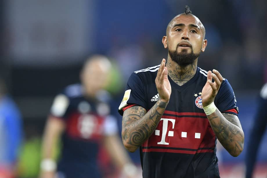 Arturo Vidal, mediocampista del Bayern Múnich. / AFP