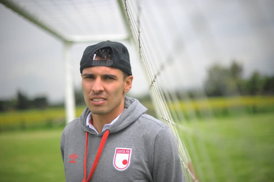 José David Moya, defensor de Independiente Santa Fe. / Cristian Garavito - El Espectador