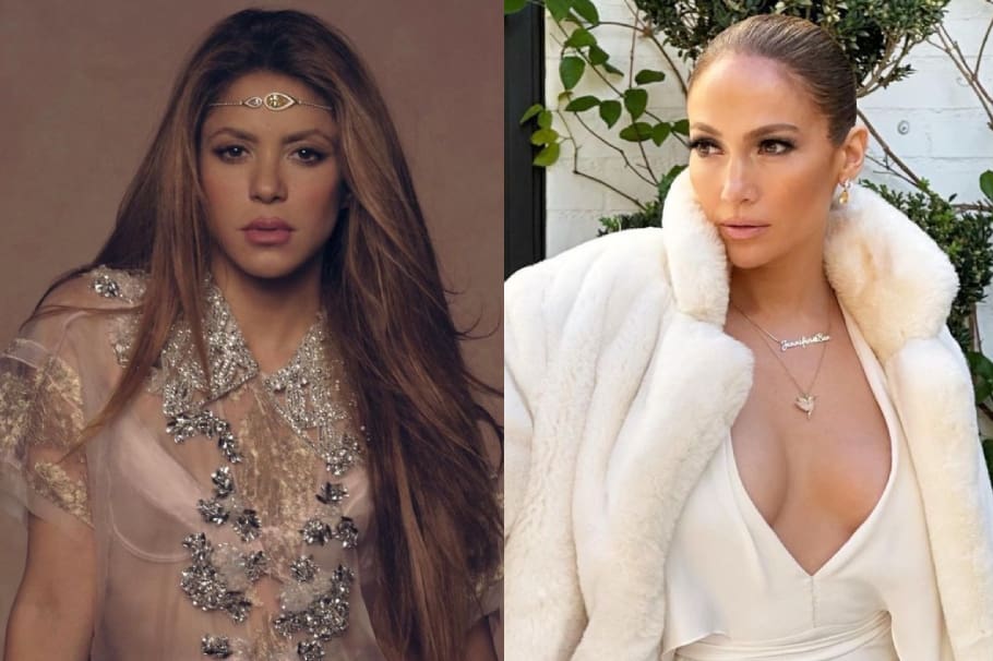 A Shakira y a Jennifer Lopez las pusieron a competir en redes sociales por usar el mismo vestido. ¿Un drama común en la moda?
