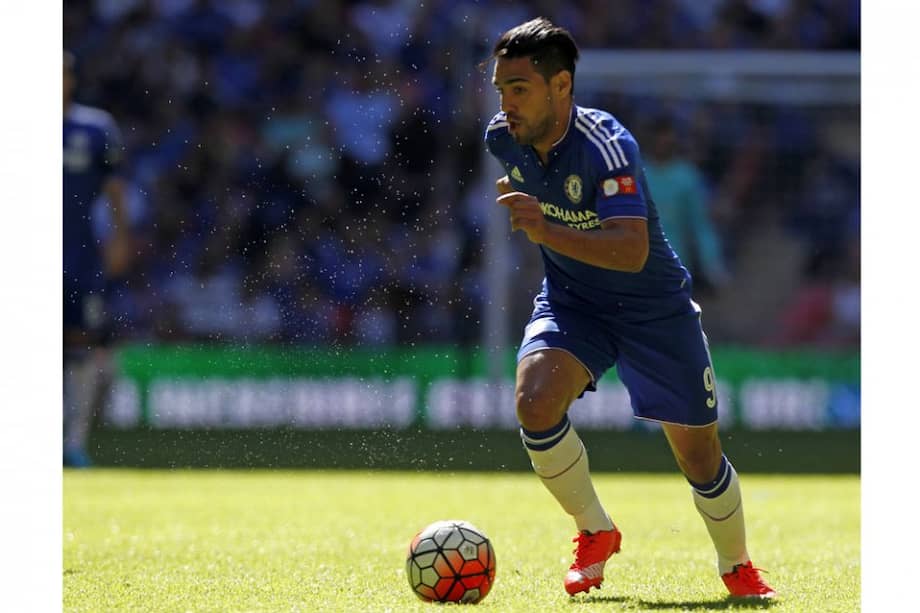 Radamel Falcao García jugó los últimos 45 minutos en la derrota del Chelsea en la Community Shield. Foto: AFP