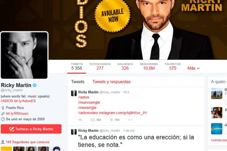 Ricky Martin compara la educación con una erección