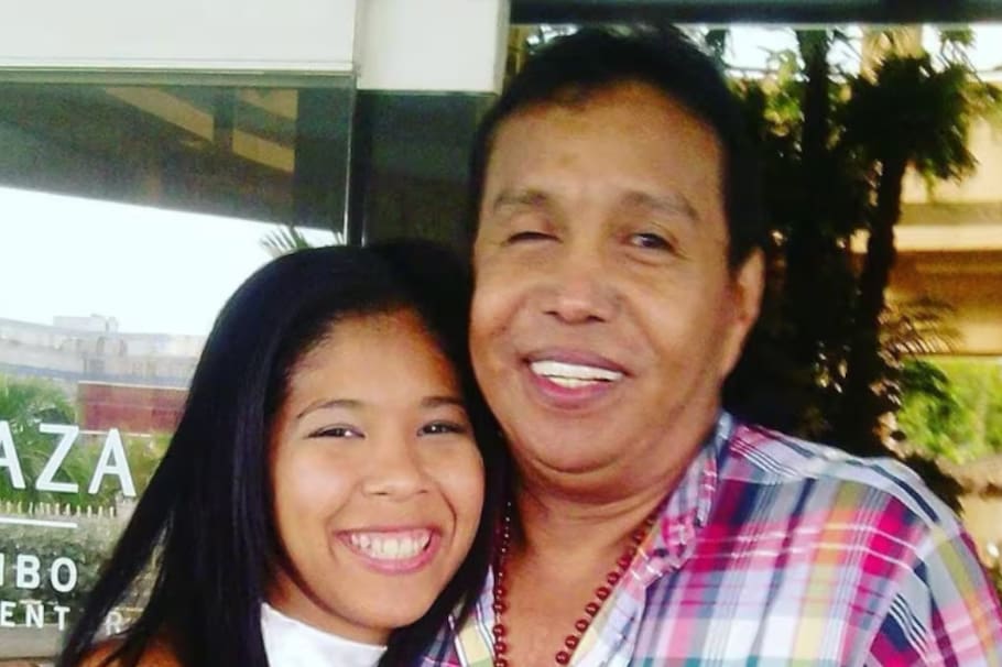 Sielva María Díaz y Diomedes Díaz, su padre.