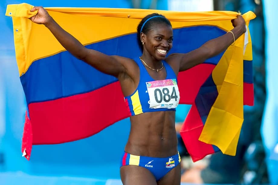 La atleta colombiana está lista para su gran debut en los Juegos Olímpicos 2012. Hace cuatro años no pudo estar en Pekín. / AFP