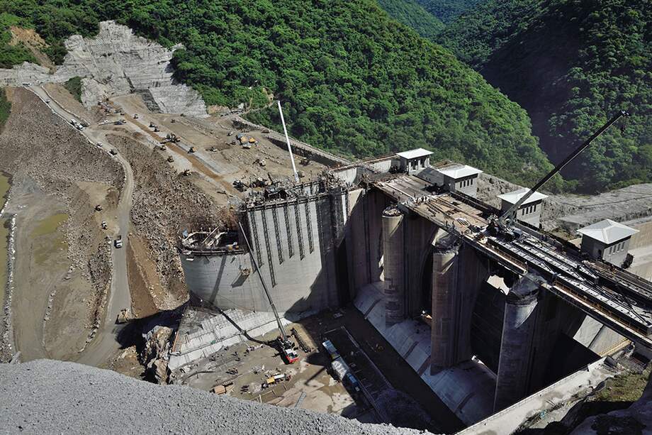 Obras en el proyecto hidroeléctrico de Ituango. / Cortesía - EPM