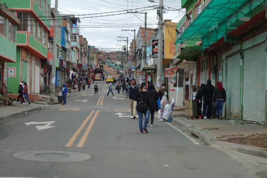 Las calles del Mirador, en Ciudad Bolívar, durante la cuarentena. / Andrea Ochoa