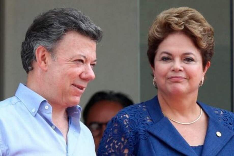 Lo que quedó del encuentro entre Rousseff y Santos