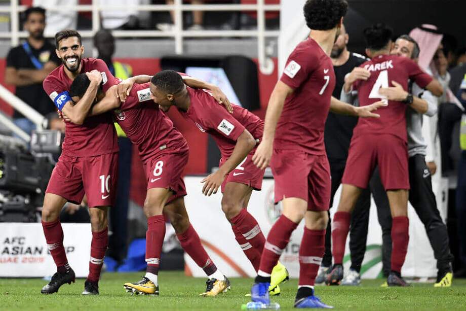 La selección de Catar avanzó por primera vez en su historia a una final de la Copa de Asia. / AFP