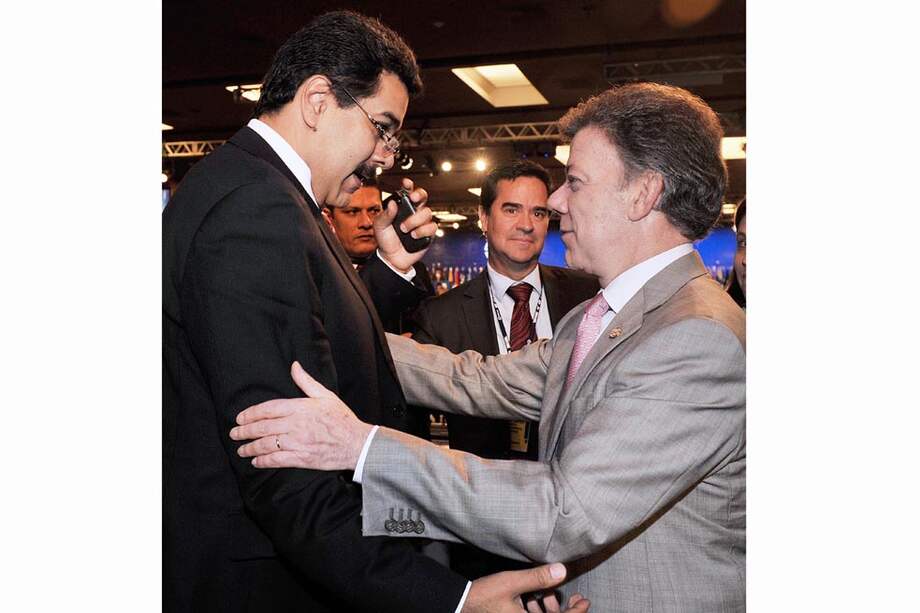 Los presidentes Nicolás Maduro y Juan Manuel Santos. /Presidencia
